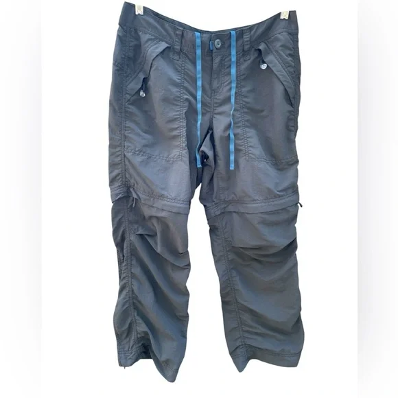 Eddie Bauer Sport Zip Off Convertible 5 Pocket Cargo Pants Size 6 Petite - Picture 2 of 11